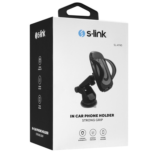 S-link autós tartó - sl-at45 (állítható, 360°, univerzális, fekete)