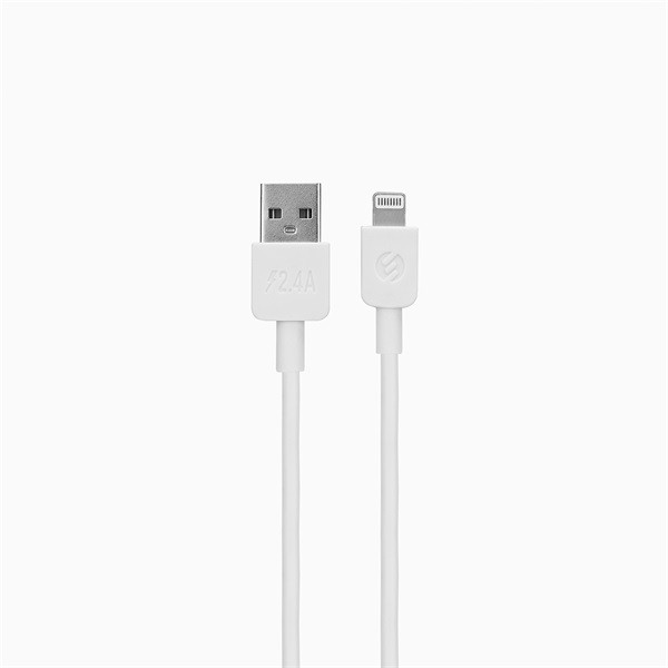 S-link autós töltő - sl-ec30l (2db usb, 5v/2.4a/3,4a, 17w, lightning, 100cm adat+töltőkábel, fehér)