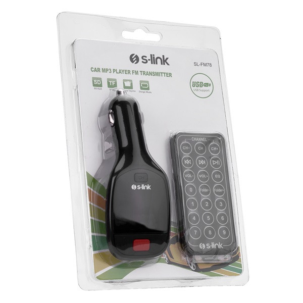 S-link fm transmitter - sl-fm78 sd  (micro sd, usb)