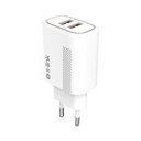 S-link hálózati töltő - sl-ec50 (2xusb, 5v/2.4a, 12w, gyorstöltés, micro-usb 100cm adat+töltőkábel, fehér)