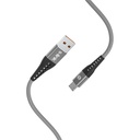 S-link kábel - sl-stm60m (3a, 12w, gyorstöltés, microusb, 100cm adat+töltőkábel, szürke)