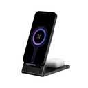 Sandberg telefon tartó/töltő - 3in1 wireless charger stand