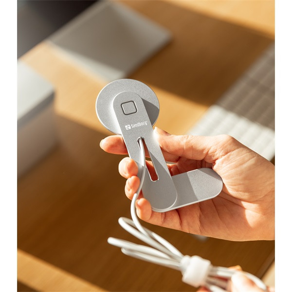 Sandberg telefon tartó/töltő - screenmount magnet charger 15w