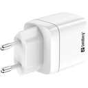 Sandberg telefon töltő - 2in1 charger 1xusb-c 1xusb 35w