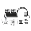 Be quiet! Cpu water cooler - light loop 240mm black (2x120mm, csatlakozó: 3pin, cső hossza: 400mm, fekete)