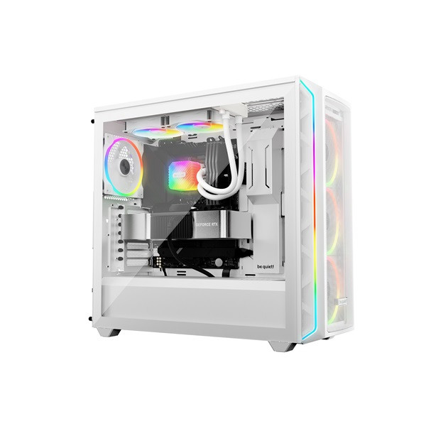 Be quiet! Cpu water cooler - light loop 240mm white (2x120mm, csatlakozó: 3pin, cső hossza: 400mm, fehér)