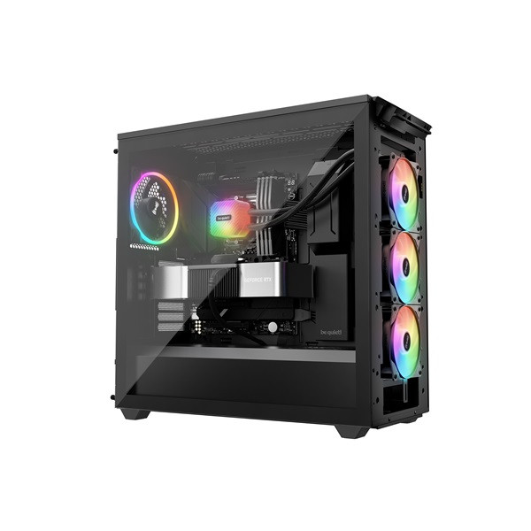 Be quiet! Cpu water cooler - light loop 360mm black (3x120mm, csatlakozó: 3pin, cső hossza: 400mm, fekete)