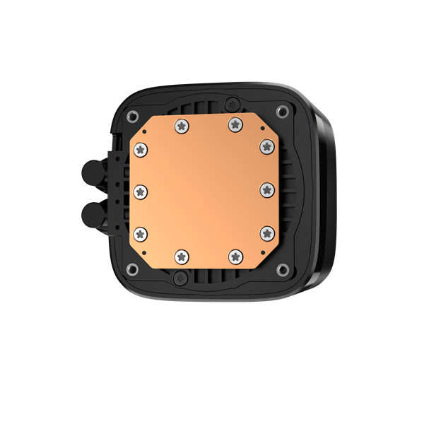 Deepcool cpu water cooler - ld240 (max 21db; max. 122,39 m3/h; 2x12cm, led kijelző, fekete)