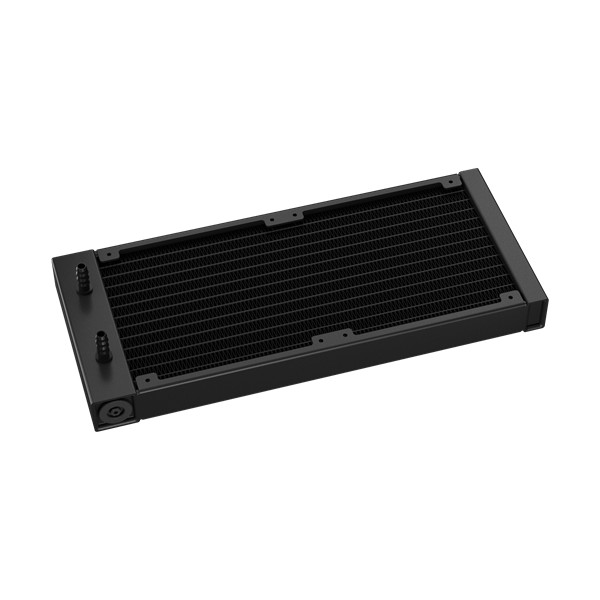 Deepcool cpu water cooler - ld240 (max 21db; max. 122,39 m3/h; 2x12cm, led kijelző, fekete)