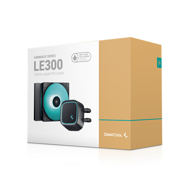 Deepcool cpu water cooler - le300 marrs (max 17,8db; max. 145,86 m3/h; 1x12cm, rgb led)