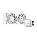 Deepcool cpu water cooler - le520 wh (max 17,8db; max. 145,86 m3/h; 2x12cm, a-rgb led, fehér)