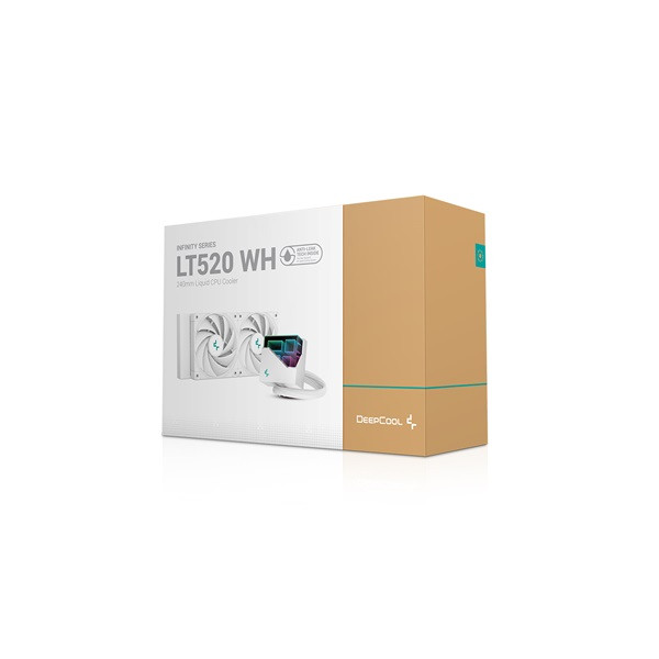 Deepcool cpu water cooler - lt520 wh (max 19db; max. 145,86 m3/h; 2x12cm)