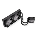 Endorfy cpu water cooler - navis f240 argb (vízhűtés, fluctus 2x120 pwm argb, aio, fekete)