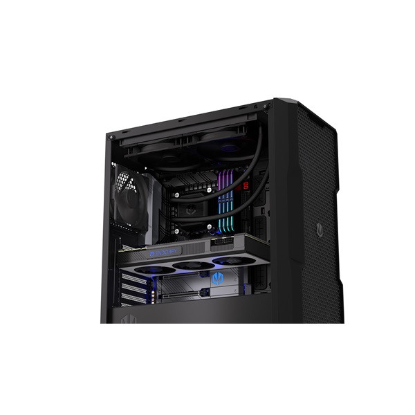 Endorfy cpu water cooler - navis f280 (vízhűtés, fluctus 2x140 pwm, aio, fekete)