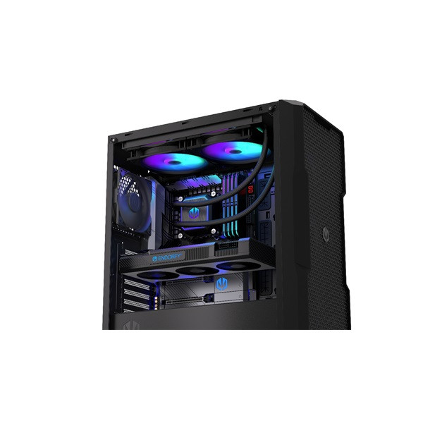 Endorfy cpu water cooler - navis f280 argb (vízhűtés, fluctus 2x140 pwm argb, aio, fekete)
