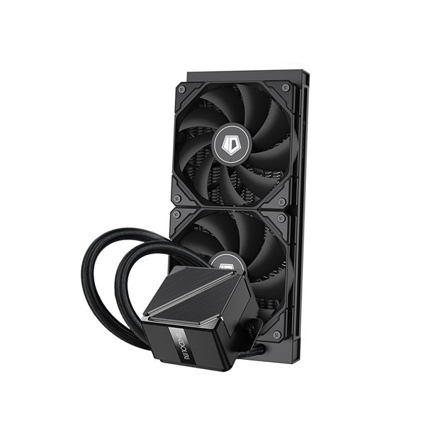 Id-cooling cpu water cooler - dashflow 240 basic black (15.2~35.2db; max. 140,16 m3/h; 2x12cm, fekete)