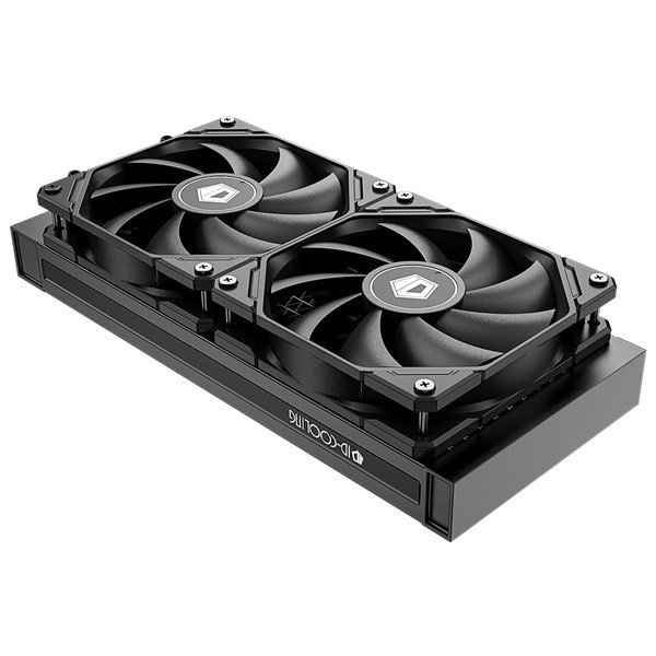 Id-cooling cpu water cooler - dashflow 240 basic black (15.2~35.2db; max. 140,16 m3/h; 2x12cm, fekete)