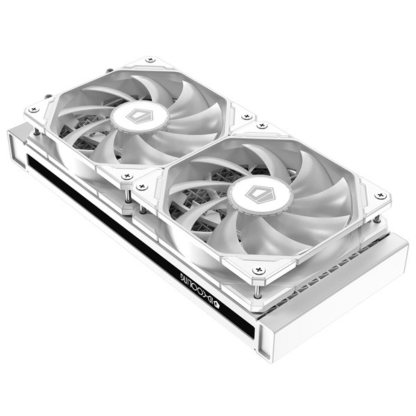 Id-cooling cpu water cooler - dashflow 240 basic white (15.2~35.2db; max. 140,16 m3/h; 2x12cm, fehér)
