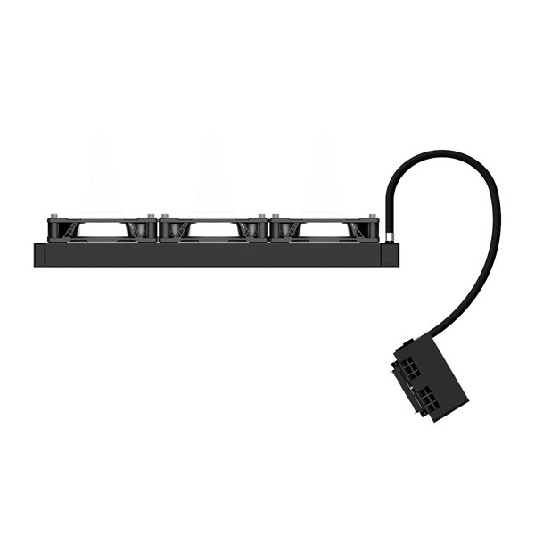 Id-cooling cpu water cooler - dashflow 360 xt (25db; max. 144,41 m3/h; 3x12cm, fekete)
