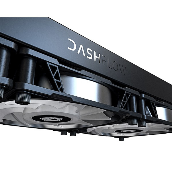 Id-cooling cpu water cooler - dashflow 360 xt (25db; max. 144,41 m3/h; 3x12cm, fekete)