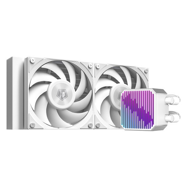 Id-cooling cpu water cooler - dx240 max white (35.2db; max. 144,41 m3/h; 2x12cm, fehér)