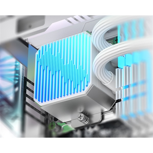 Id-cooling cpu water cooler - dx360 max white (32.5db; max. 144,41 m3/h; 3x12cm, fehér)