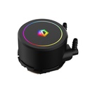 Id-cooling cpu water cooler - fx120 argb (35,2db; max. 129,39 m3/h; 12cm, a-rgb led, fekete)