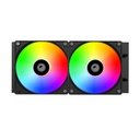 Id-cooling cpu water cooler - fx240 argb (35,2db; max. 129,39 m3/h; 2x12cm, a-rgb led, fekete)