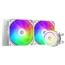 Id-cooling cpu water cooler - fx240 argb white (35,2db; max. 129,39 m3/h; 2x12cm, a-rgb led, fehér)