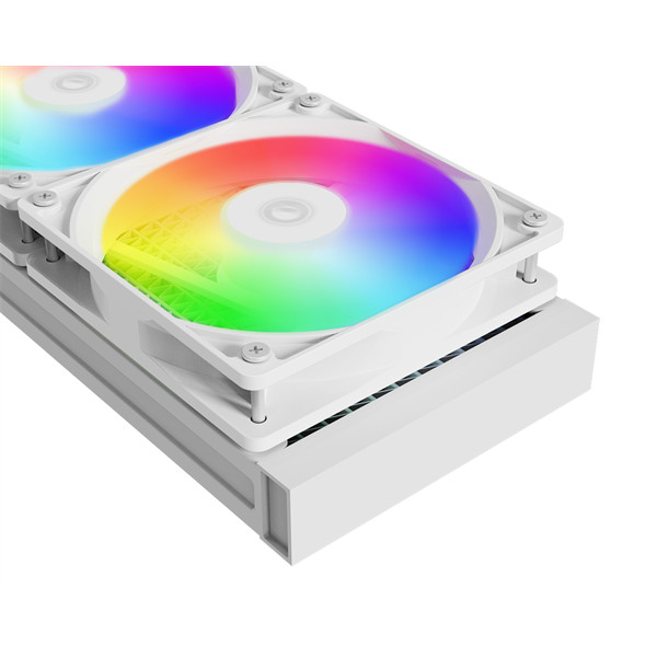 Id-cooling cpu water cooler - fx240 argb white (35,2db; max. 129,39 m3/h; 2x12cm, a-rgb led, fehér)