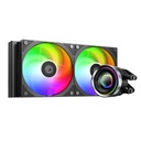 Id-cooling cpu water cooler - fx240 inf (27.2db; max. 98,54 m3/h; 2x12cm, fekete)