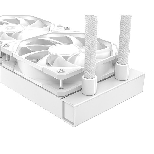 Id-cooling cpu water cooler - fx240 inf white (27.2db; max. 98,54 m3/h; 2x12cm, fehér)