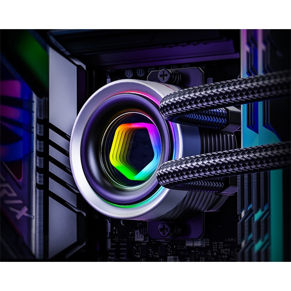 Id-cooling cpu water cooler - fx360 inf (27.2ddb; max. 98,54 m3/h; 3x12cm, fekete)