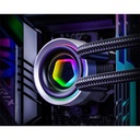 Id-cooling cpu water cooler - fx360 inf (27.2ddb; max. 98,54 m3/h; 3x12cm, fekete)