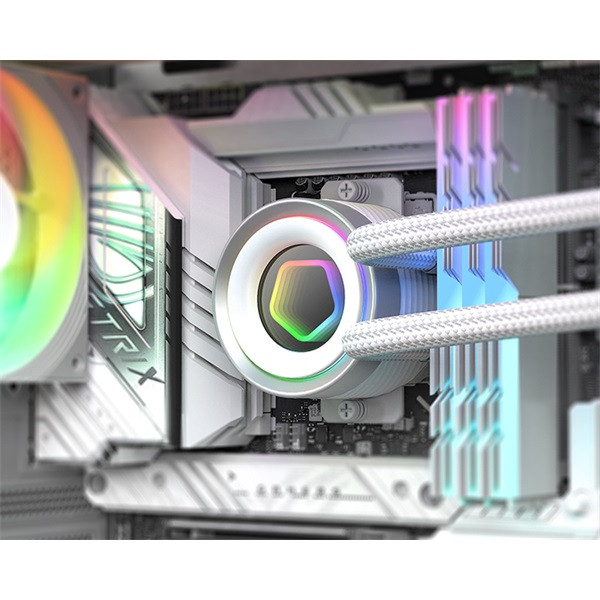 Id-cooling cpu water cooler - fx360 inf white (27.2ddb; max. 98,54 m3/h; 3x12cm, fehér)