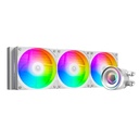 Id-cooling cpu water cooler - fx360 inf white (27.2ddb; max. 98,54 m3/h; 3x12cm, fehér)