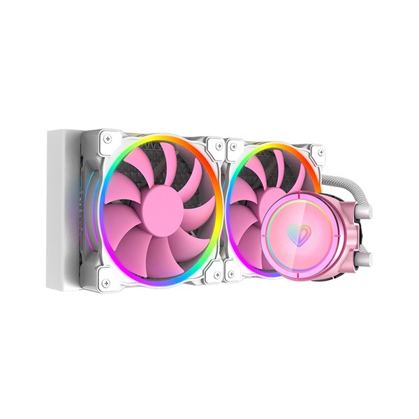 Id-cooling cpu water cooler - pinkflow 240 argb v2 (16,3-33,5db; max. 93,78 m3/h; 2x12cm)