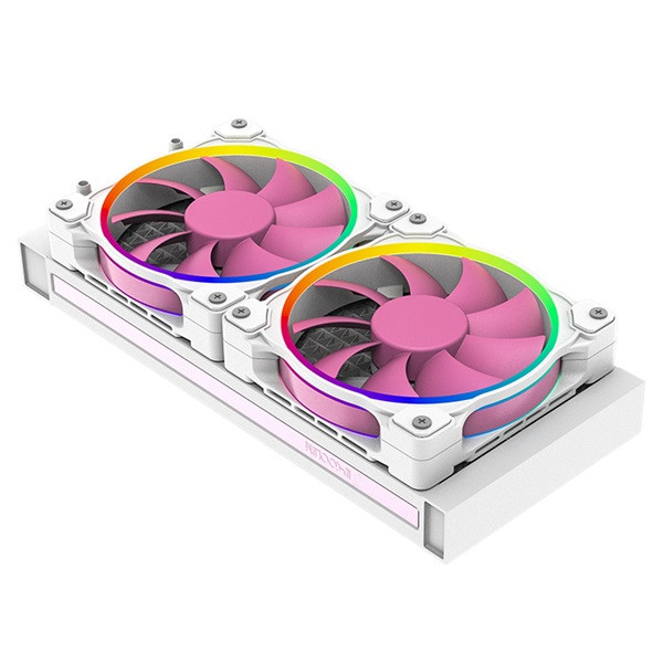 Id-cooling cpu water cooler - pinkflow 240 diamond (16,3-33,5db; max. 93,78 m3/h; 2x12cm)