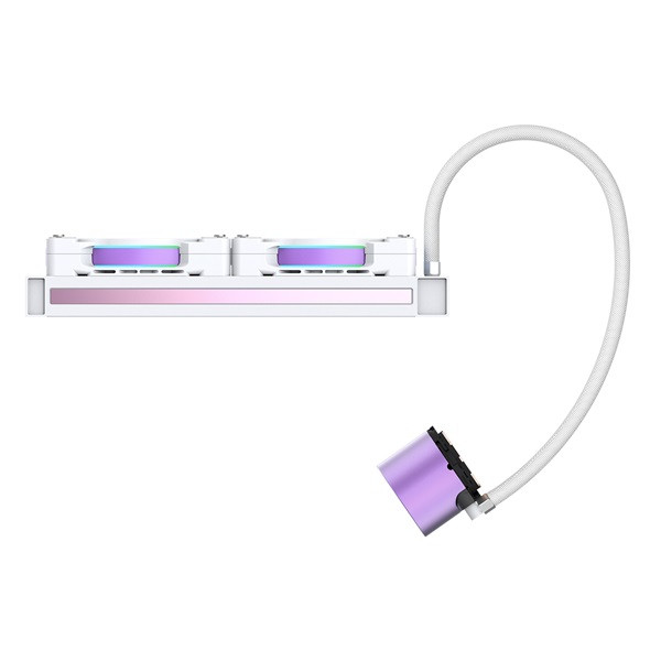 Id-cooling cpu water cooler - pinkflow 240 diamond purple (16,3-33,5db; max. 93,78 m3/h; 2x12cm)