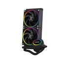 Id-cooling cpu water cooler - space sl240 (13.8-30.5db; max. 132,52 m3/h; 2x12cm, a-rgb led, fekete)