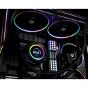 Id-cooling cpu water cooler - space sl240 (13.8-30.5db; max. 132,52 m3/h; 2x12cm, a-rgb led, fekete)