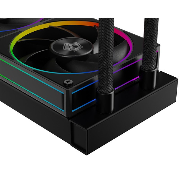 Id-cooling cpu water cooler - space sl240 (13.8-30.5db; max. 132,52 m3/h; 2x12cm, a-rgb led, fekete)