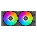 Id-cooling cpu water cooler - space sl240 xe (25db; max. 129,39 m3/h; 2x12cm, a-rgb led, fekete)