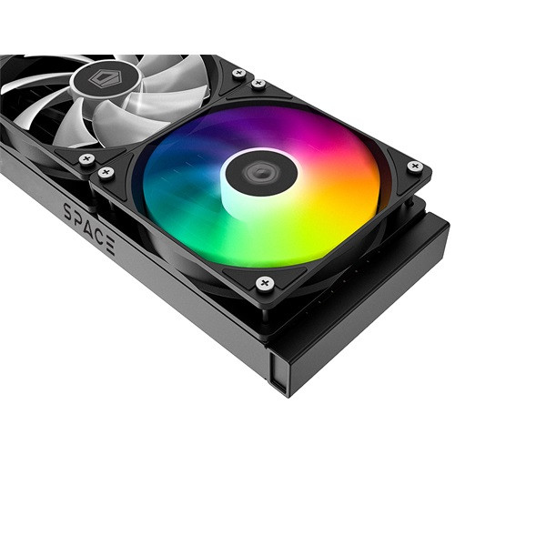 Id-cooling cpu water cooler - space sl240 xe (25db; max. 129,39 m3/h; 2x12cm, a-rgb led, fekete)