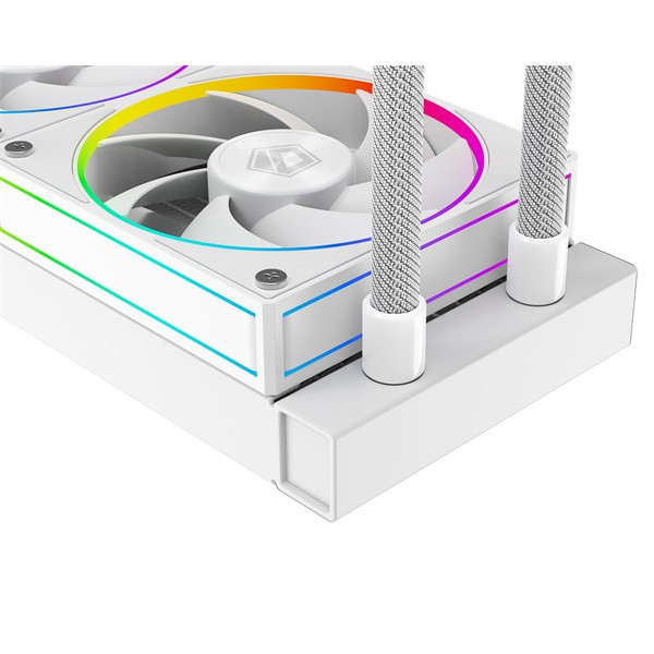 Id-cooling cpu water cooler - space sl360 white (25db; max. 132,52 m3/h; 3x12cm, a-rgb led, fehér)