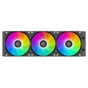 Id-cooling cpu water cooler - space sl360 xe (35,2db; max. 129,39 m3/h; 3x12cm, a-rgb led, fekete)