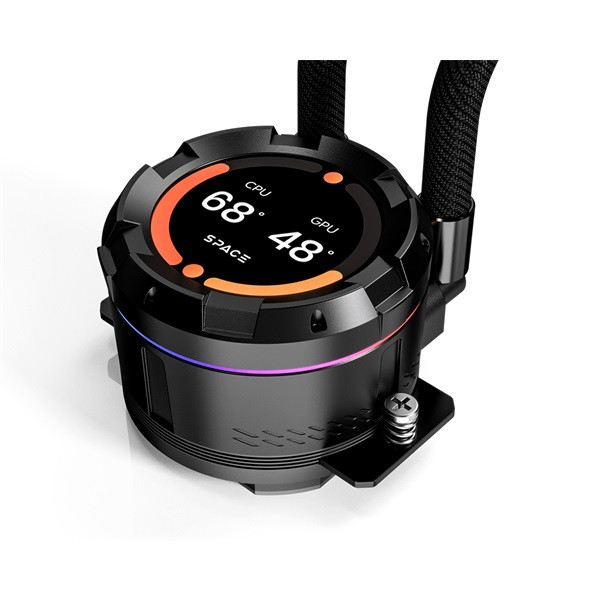 Id-cooling cpu water cooler - space sl360 xe (35,2db; max. 129,39 m3/h; 3x12cm, a-rgb led, fekete)
