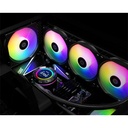 Id-cooling cpu water cooler - space sl360 xe (35,2db; max. 129,39 m3/h; 3x12cm, a-rgb led, fekete)