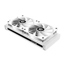 Id-cooling cpu water cooler - zoomflow 240 xt snow (13.8-30.5db; max. 126,57 m3/h; 2x12cm, a-rgb led)