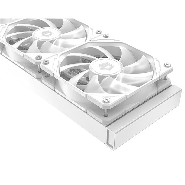 Id-cooling cpu water cooler - zoomflow 360 xt v2 white (25db; max. 115,87 m3/h; 3x12cm, a-rgb led, fehér)